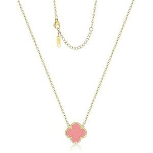 Clover Pendant Necklace for Women 18K Gold Plated Four Leaf Clover Necklaces